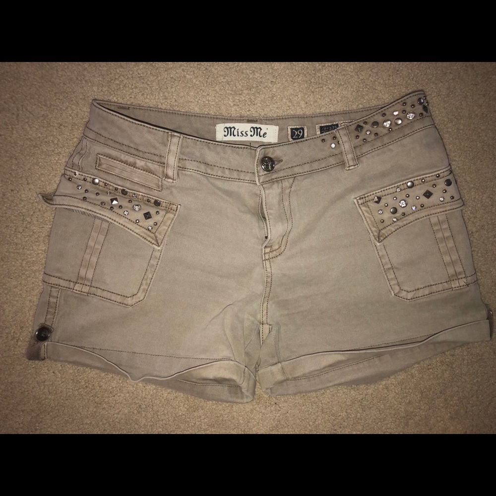 SUMMER SALE! Miss Me jeweled and studded shorts